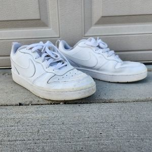 Nike | Court Borough Low Big Kids Sneaker Shoe White